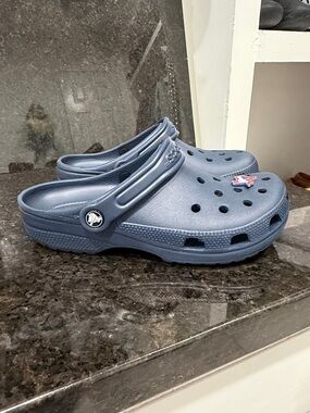 CROCS Classic Clog for Kids in Slate Blue
